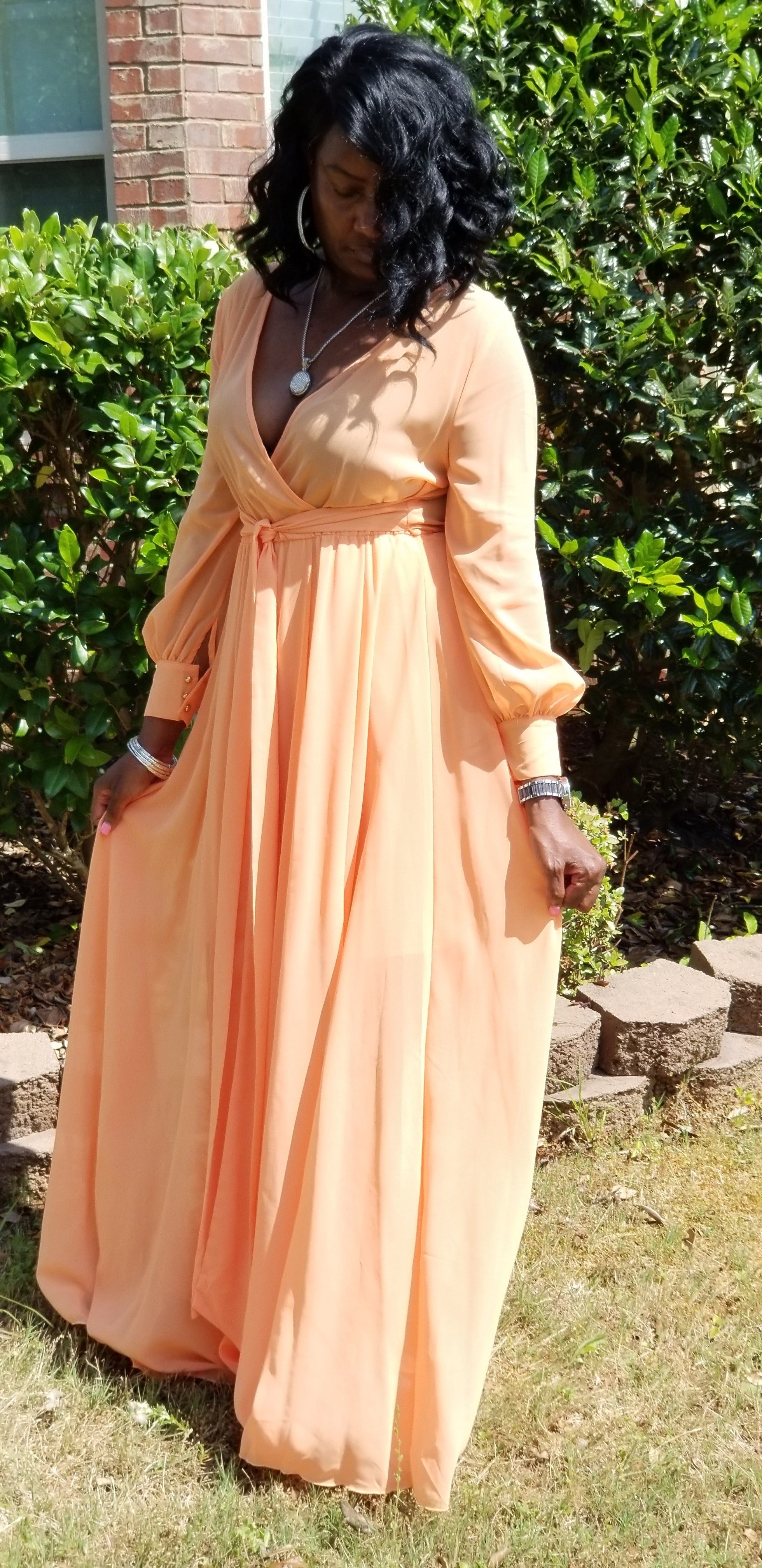 Just Peachy Maxi Fashion Dress Elevyn25 Collection Just Peachy Maxi Fashion Dress Elevyn25 Collection