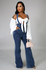 Denim Bell Overall Fashion Pants